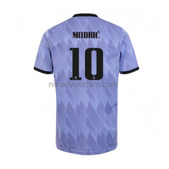 Real Madrid Heren Shirt met Bedrukking Modrić 10 Uit 2022-2023 Korte Mouw