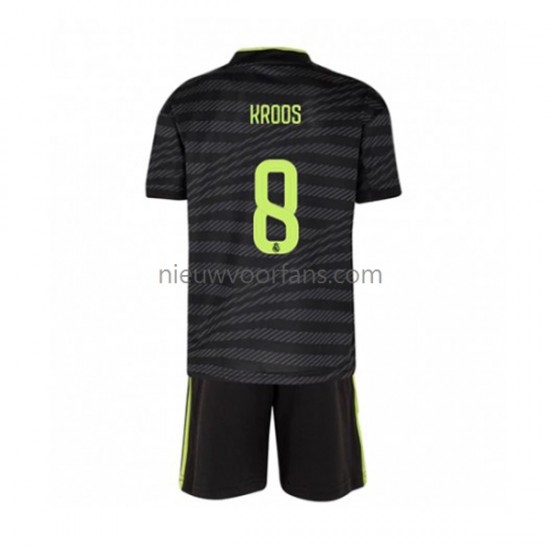 Real Madrid Kind Shirt met Bedrukking Toni Kroos 8 Derde 2022-2023 Korte Mouw