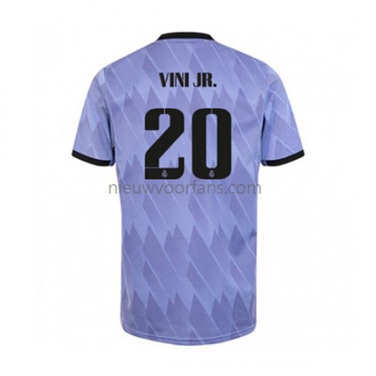 Real Madrid Heren Shirt met Bedrukking Vinicius Junior 20 Uit 2022-2023 Korte Mouw