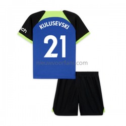 Tottenham Hotspur Kind Shirt met Bedrukking Dejan Kulusevski 21 Uit 2022-2023 Korte Mouw