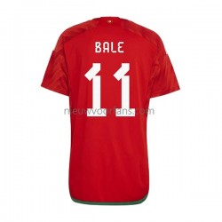 Wales Heren Shirt met Bedrukking Bale 11 Thuis WK 2022 Korte Mouw