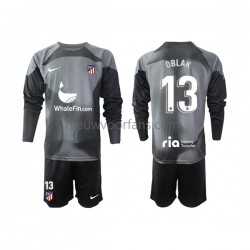 Atlético Madrid Kind Shirt met Bedrukking Doelman Jan Oblak 13 Uit 2022-2023 Lange Mouw
