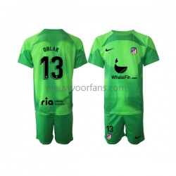 Atlético Madrid Kind Shirt met Bedrukking Doelman Jan Oblak 13 Thuis 2022-2023 Korte Mouw