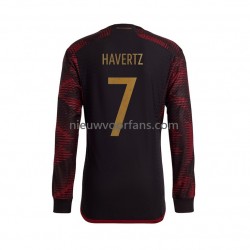 Duitsland Heren Shirt met Bedrukking Havertz 7 Uit WK 2022 Lange Mouw