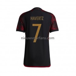 Duitsland Heren Shirt met Bedrukking Havertz 7 Uit WK 2022 Korte Mouw