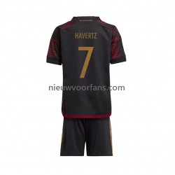 Duitsland Kind Shirt met Bedrukking Havertz 7 Uit WK 2022 Korte Mouw