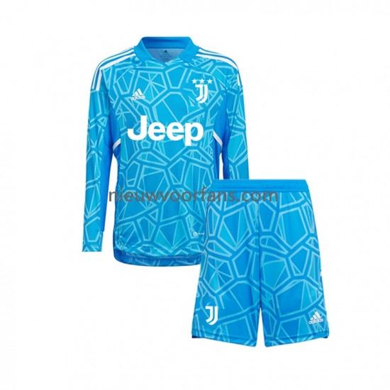 Juventus Kind Shirt met Bedrukking Doelman Derde 2022-2023 Lange Mouw