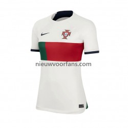 Portugal Dames Shirt met Bedrukking Uit WK 2022 Korte Mouw