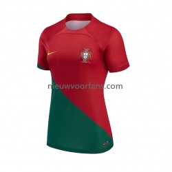 Portugal Dames Shirt met Bedrukking Thuis WK 2022 Korte Mouw