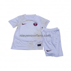 Qatar Kind Shirt met Bedrukking Uit WK 2022 Korte Mouw