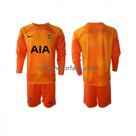 Tottenham Hotspur Kind Shirt met Bedrukking Doelman Uit 2022-2023 Lange Mouw