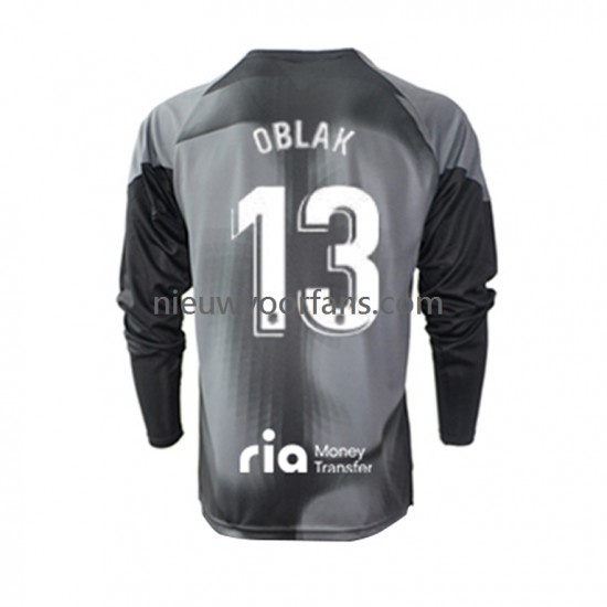 Atlético Madrid Heren Shirt met Bedrukking Doelman Jan Oblak 13 Uit 2022-2023 Lange Mouw