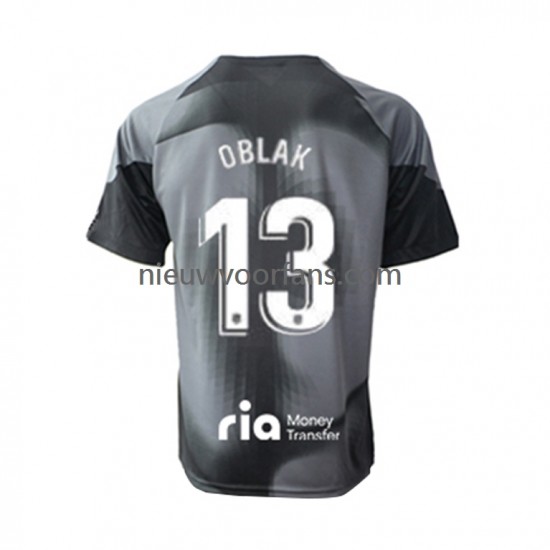 Atlético Madrid Heren Shirt met Bedrukking Doelman Jan Oblak 13 Uit 2022-2023 Korte Mouw