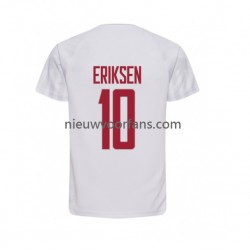 Denemarken Heren Shirt met Bedrukking Christian Eriksen 10 Uit WK 2022 Korte Mouw