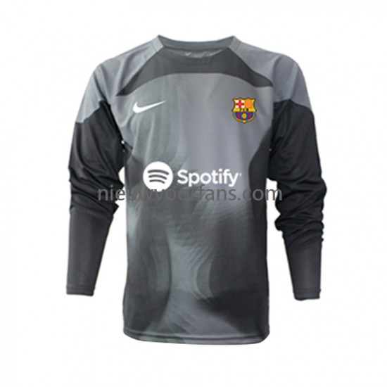 FC Barcelona Heren Shirt met Bedrukking Doelman Uit 2022-2023 Lange Mouw