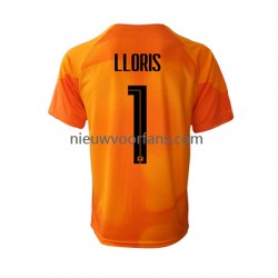 Frankrijk Heren Shirt met Bedrukking Doelman Hugo Lloris 1 Uit WK 2022 Korte Mouw