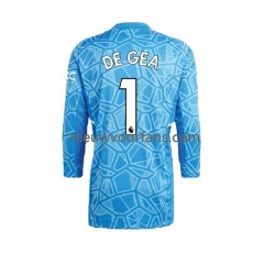 Manchester United Heren Shirt met Bedrukking Doelman DE GEA 1 Thuis 2022-2023 Lange Mouw