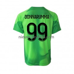 Paris Saint-Germain Heren Shirt met Bedrukking Doelman Gianluigi Donnarumma 99 Thuis 2022-2023 Korte Mouw