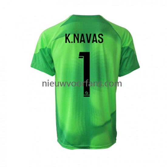 Paris Saint-Germain Heren Shirt met Bedrukking Doelman Keylor Navas 1 Thuis 2022-2023 Korte Mouw