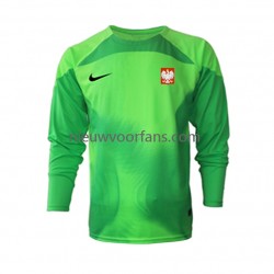 Polen Heren Shirt met Bedrukking Doelman Thuis WK 2022 Lange Mouw