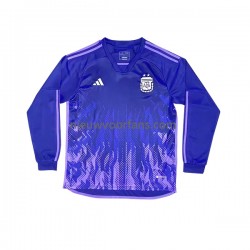 Argentinië Heren Shirt met Bedrukking Uit WK 2022 Lange Mouw