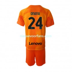 Inter Milan Kind Shirt met Bedrukking Doelman Andre Onana 24 Vierde 2022-2023 Korte Mouw