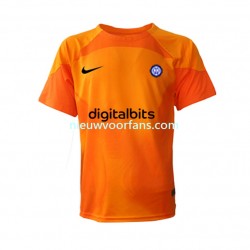 Inter Milan Heren Shirt met Bedrukking Doelman Vierde 2022-2023 Korte Mouw