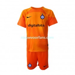 Inter Milan Kind Shirt met Bedrukking Doelman Vierde 2022-2023 Korte Mouw