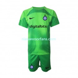 Inter Milan Kind Shirt met Bedrukking Doelman Derde 2022-2023 Korte Mouw