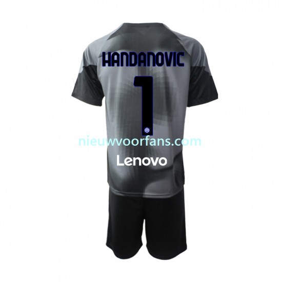 Inter Milan Kind Shirt met Bedrukking Doelman Samir Handanovic 1 Thuis 2022-2023 Korte Mouw