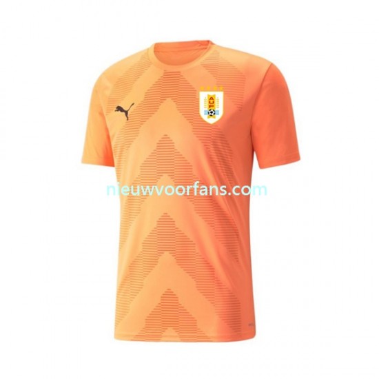 Uruguay Heren Shirt met Bedrukking Doelman Uit WK 2022 Korte Mouw