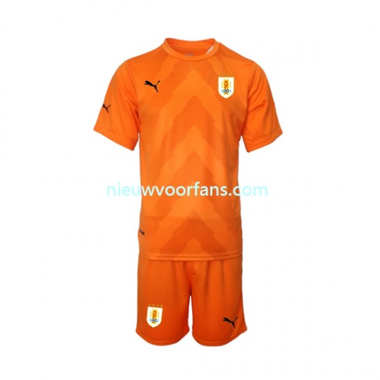 Uruguay Kind Shirt met Bedrukking Doelman Uit WK 2022 Korte Mouw