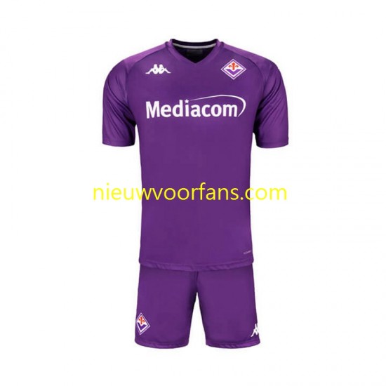 Fiorentina Kind Shirt met Bedrukking Thuis 2024-2025 Korte Mouw