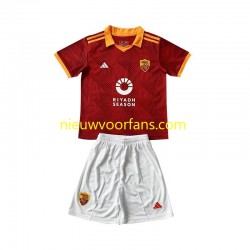 AS Roma Kind Shirt met Bedrukking Vierde 2023-2024 Korte Mouw