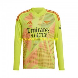 Arsenal Heren Shirt met Bedrukking Doelman Thuis 2024-2025 Lange Mouw