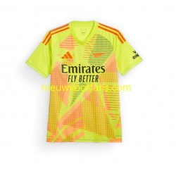 Arsenal Heren Shirt met Bedrukking Doelman Thuis 2024-2025 Korte Mouw