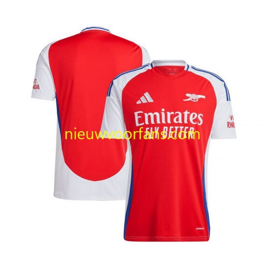 Arsenal Heren Shirt met Bedrukking Thuis 2024-2025 Korte Mouw