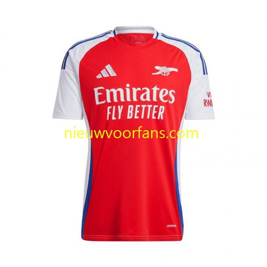 Arsenal Heren Shirt met Bedrukking Thuis 2024-2025 Korte Mouw