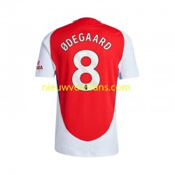 Arsenal Heren Shirt met Bedrukking Martin Odegaard 8 Thuis 2024-2025 Korte Mouw