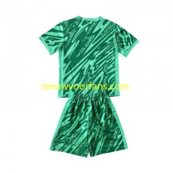 Brazilië Kind Shirt met Bedrukking Doelman Derde 2024 Korte Mouw
