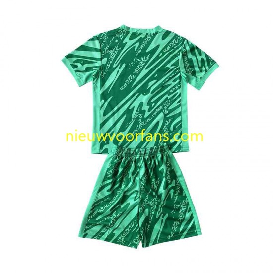 Brazilië Kind Shirt met Bedrukking Doelman Derde 2024 Korte Mouw