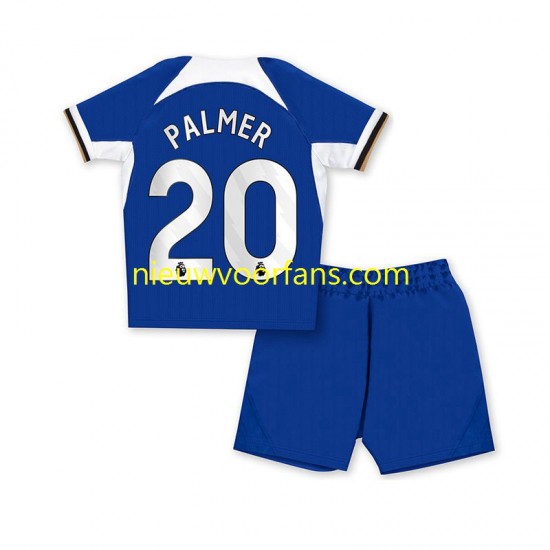 Chelsea Kind Shirt met Bedrukking Cole Palmer 20 Thuis 2023-2024 Korte Mouw