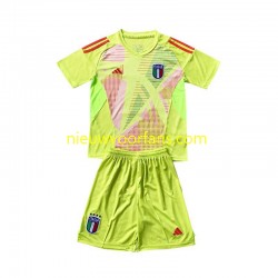Italië Kind Shirt met Bedrukking Doelman Thuis Euro 2024 Korte Mouw