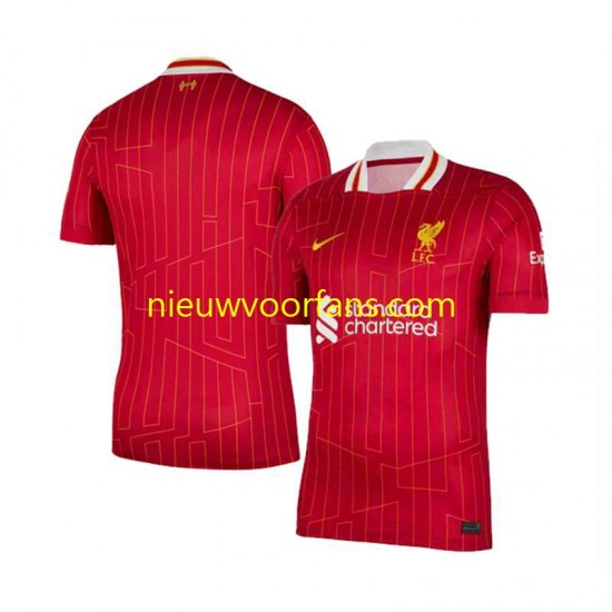 Liverpool Heren Shirt met Bedrukking Thuis 2024-2025 Korte Mouw