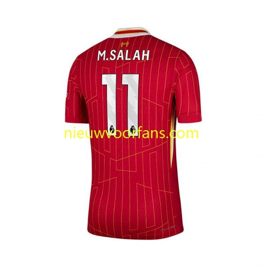 Liverpool Heren Shirt met Bedrukking Mohamed Salah 11 Thuis 2024-2025 Korte Mouw