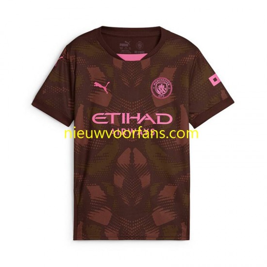 Manchester City Heren Shirt met Bedrukking Doelman Thuis 2024-2025 Korte Mouw
