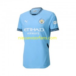 Manchester City Heren Shirt met Bedrukking Thuis 2024-2025 Korte Mouw
