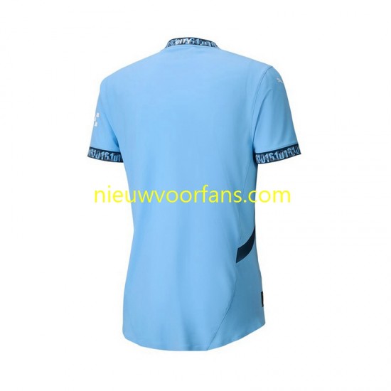 Manchester City Heren Shirt met Bedrukking Thuis 2024-2025 Korte Mouw