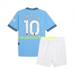 Manchester City Kind Shirt met Bedrukking Jack Grealish 10 Thuis 2024-2025 Korte Mouw