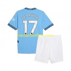 Manchester City Kind Shirt met Bedrukking Kevin De Bruyne 17 Thuis 2024-2025 Korte Mouw